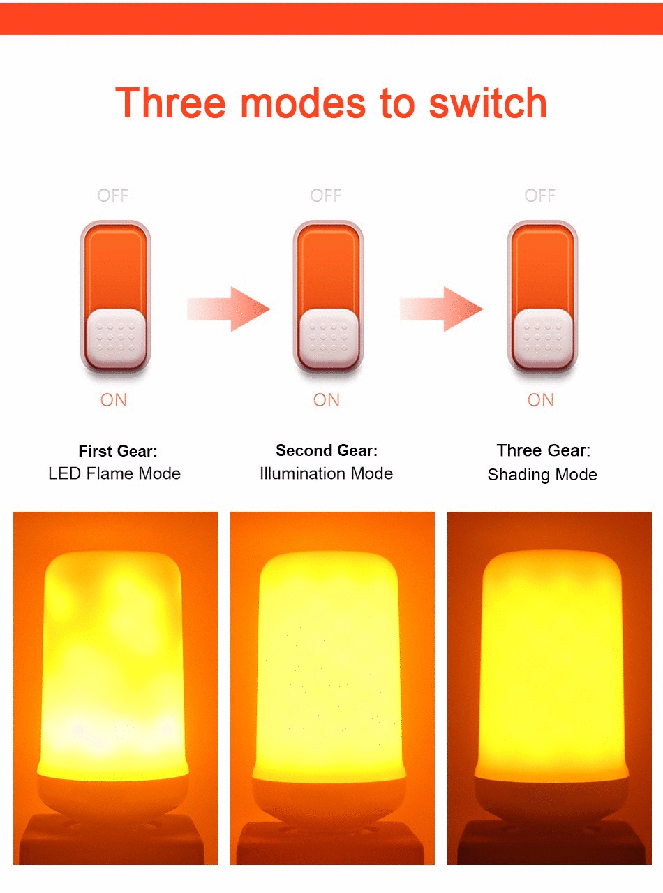 Firelight - Lebensechte LED-Flammenbirne