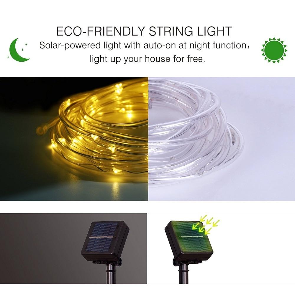 LED-Solar-Schlauch-Gartenlichterkette