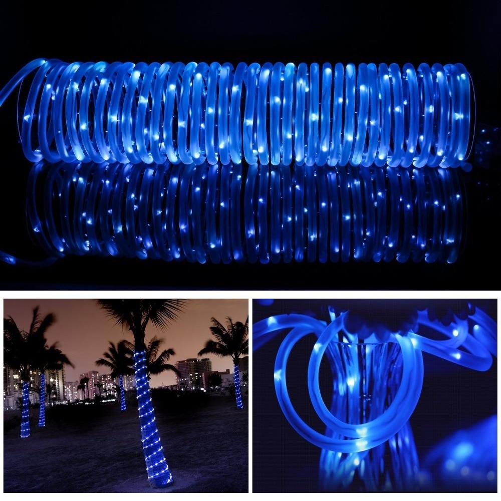 LED-Solar-Schlauch-Gartenlichterkette