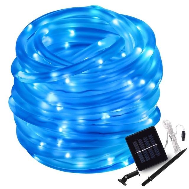 LED-Solar-Schlauch-Gartenlichterkette