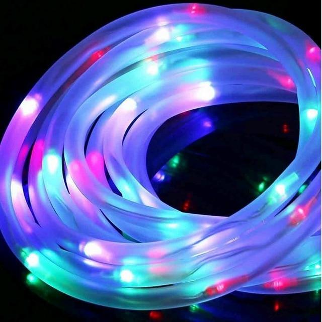LED-Solar-Schlauch-Gartenlichterkette