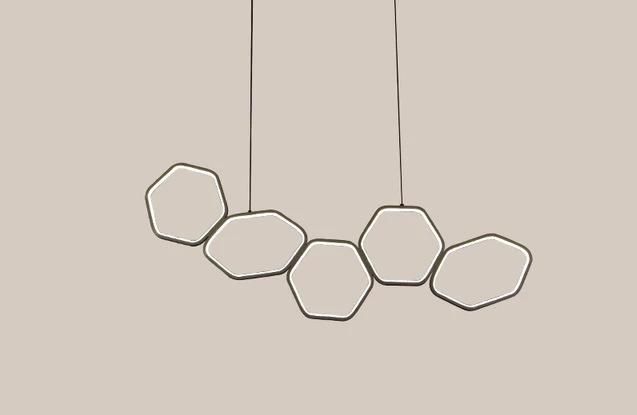 Jocasta - Art-Deco LED Geometrischer Kronleuchter
